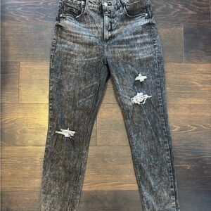 Old Navy Women's Distressed Gray Skinny Jeans